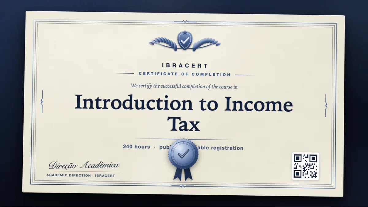 Cover of the Introduction to Income Tax course