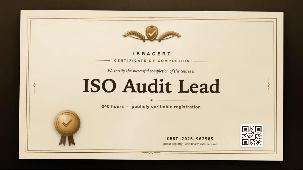 Cover of the ISO Audit Lead course