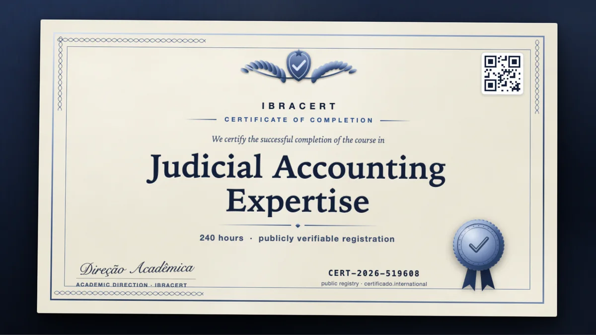 Cover of the Judicial Accounting Expertise course
