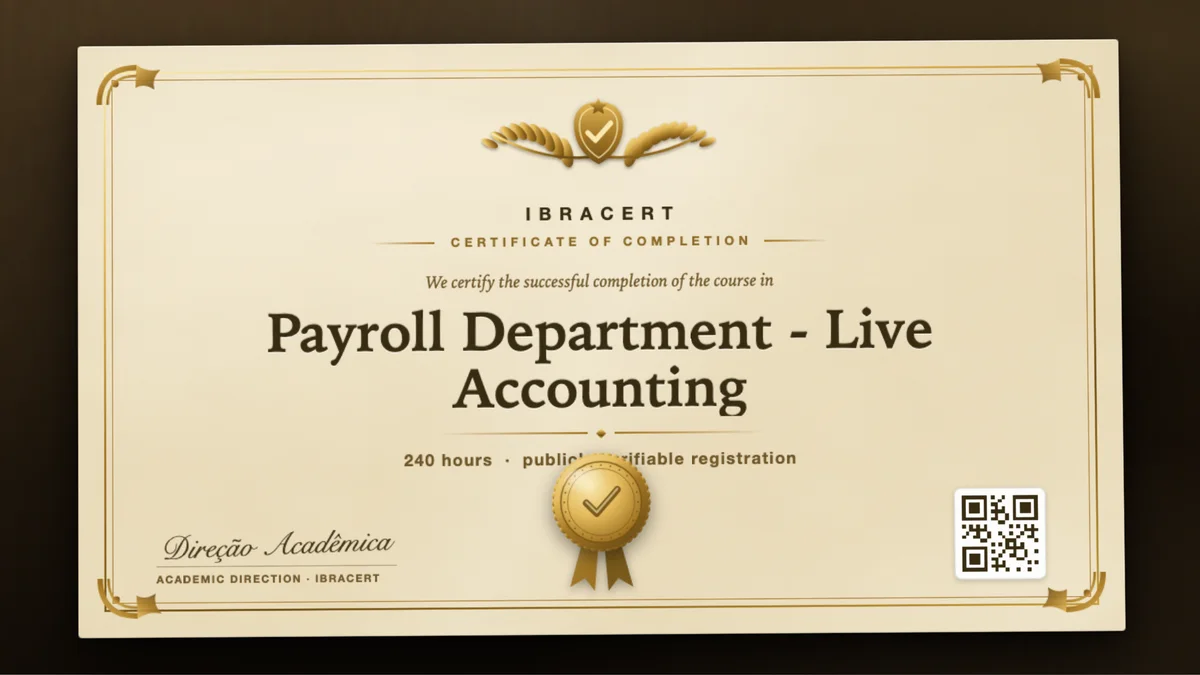 Cover of the Payroll Department - Live Accounting course