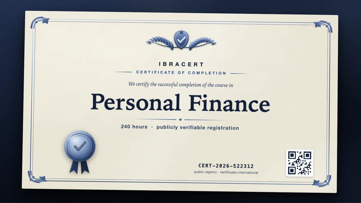 Cover of the Personal Finance course