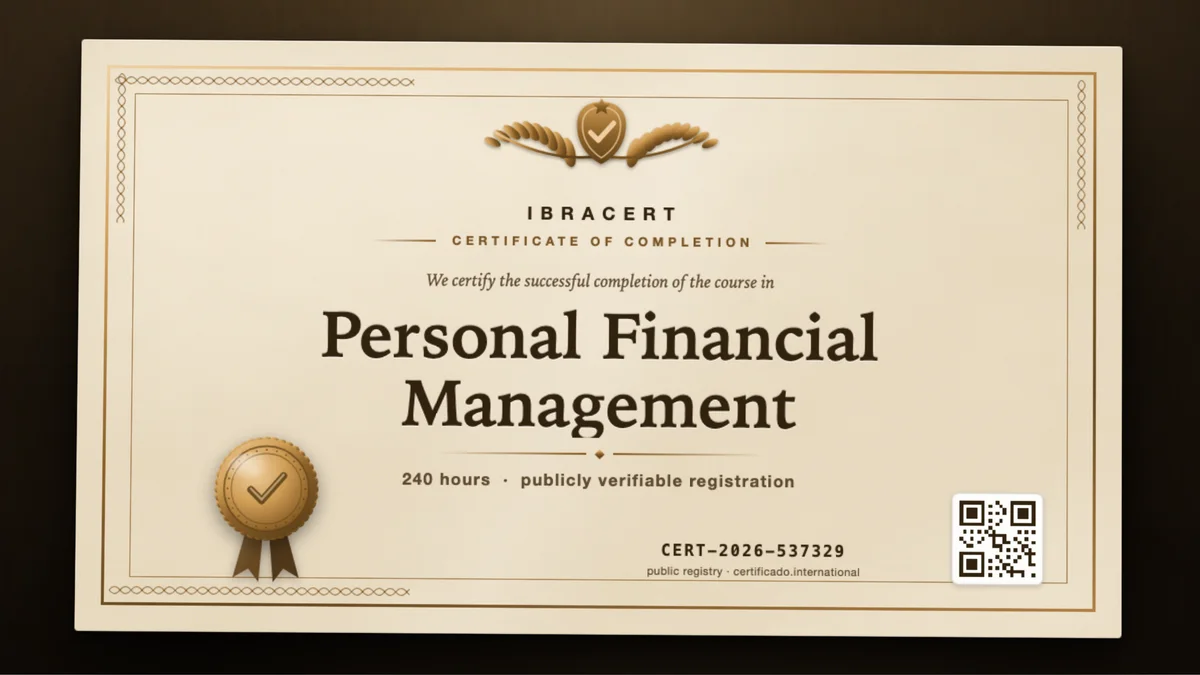 Cover of the Personal Financial Management course