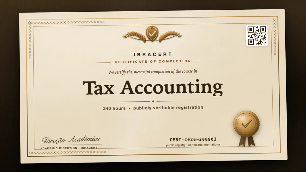 Cover of the Tax Accounting course