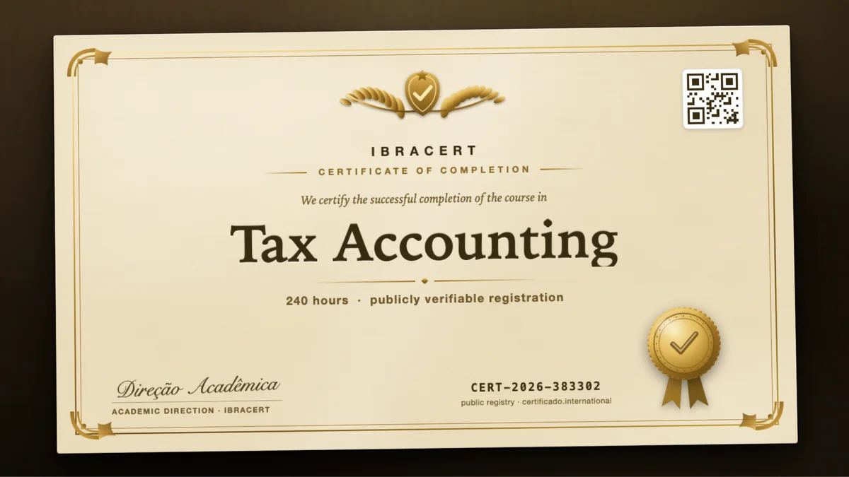 Cover of the Tax Accounting course