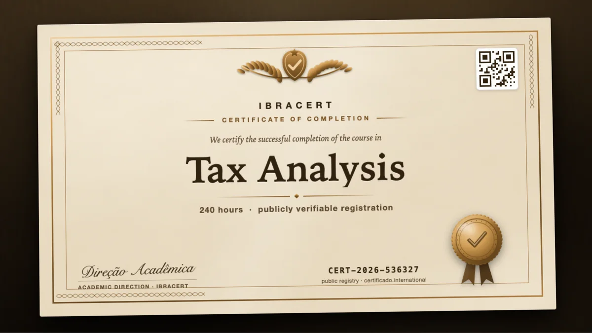 Cover of the Tax Analysis course