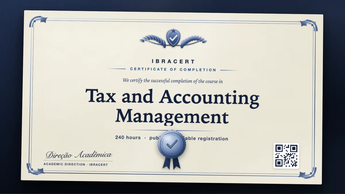 Cover of the Tax and Accounting Management course