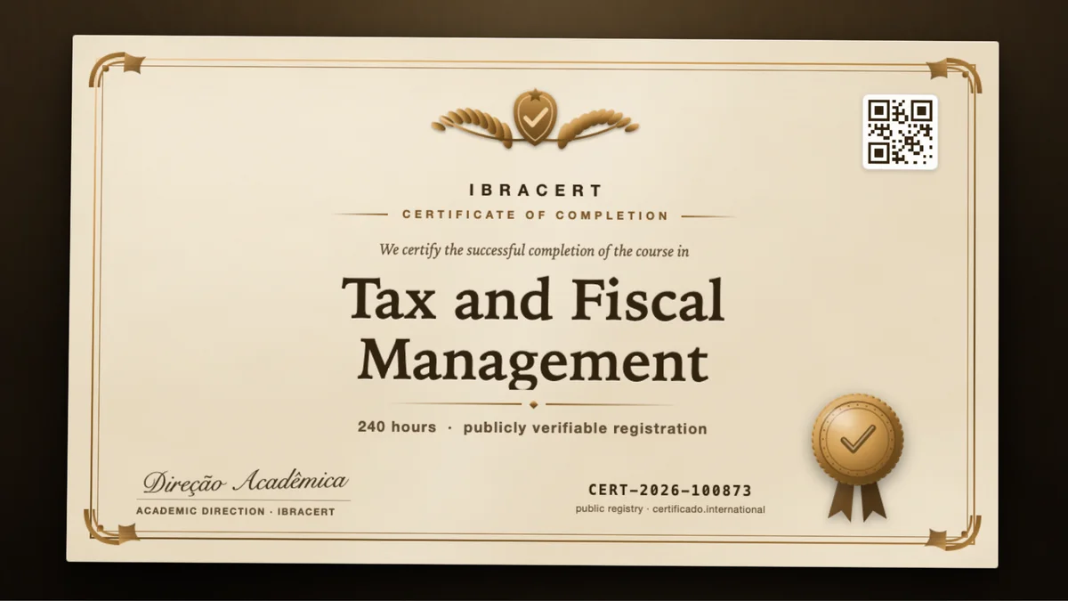 Cover of the Tax and Fiscal Management course