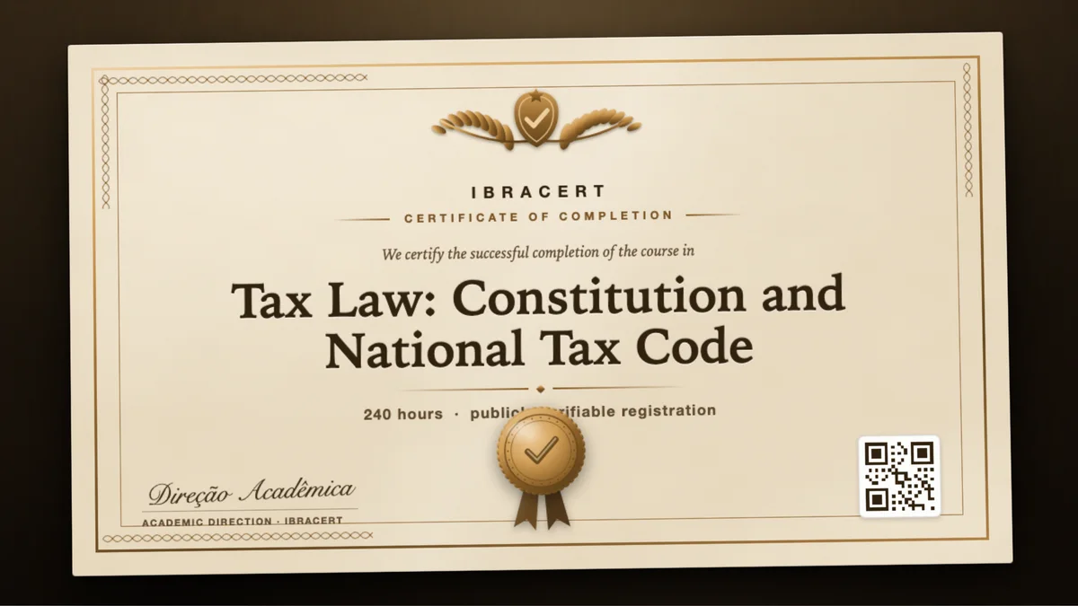 Cover of the Tax Law: Constitution and National Tax Code course