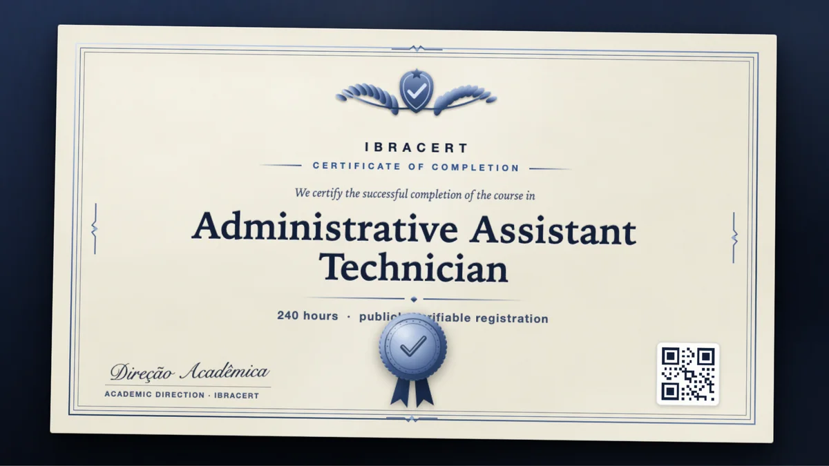 Cover of the Administrative Assistant Technician course