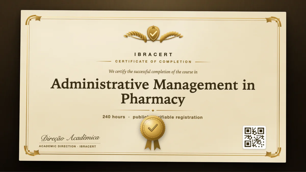 Cover of the Administrative Management in Pharmacy course