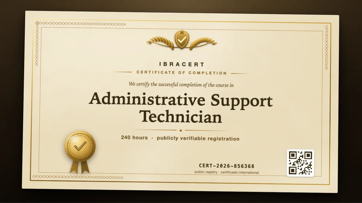 Cover of the Administrative Support Technician course