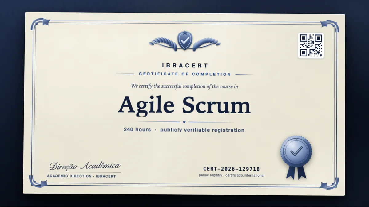 Cover of the Agile Scrum course