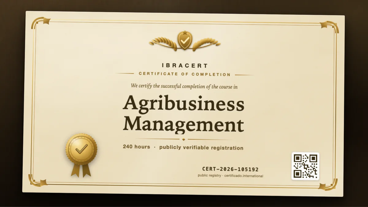 Cover of the Agribusiness Management course