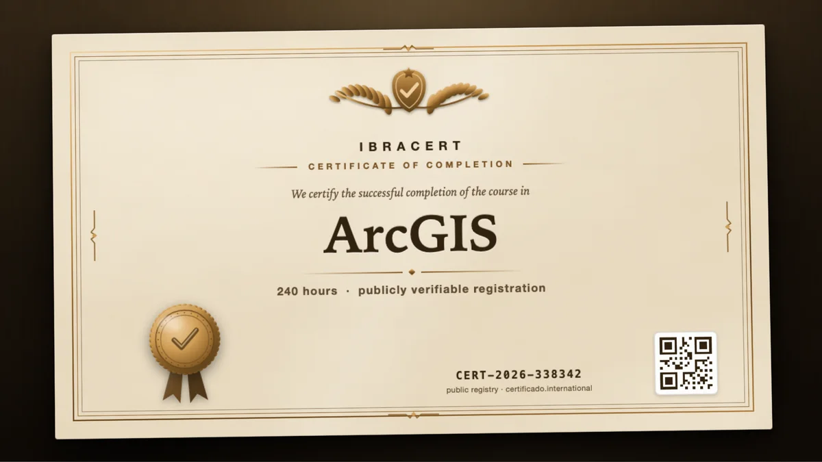 Cover of the ArcGIS course