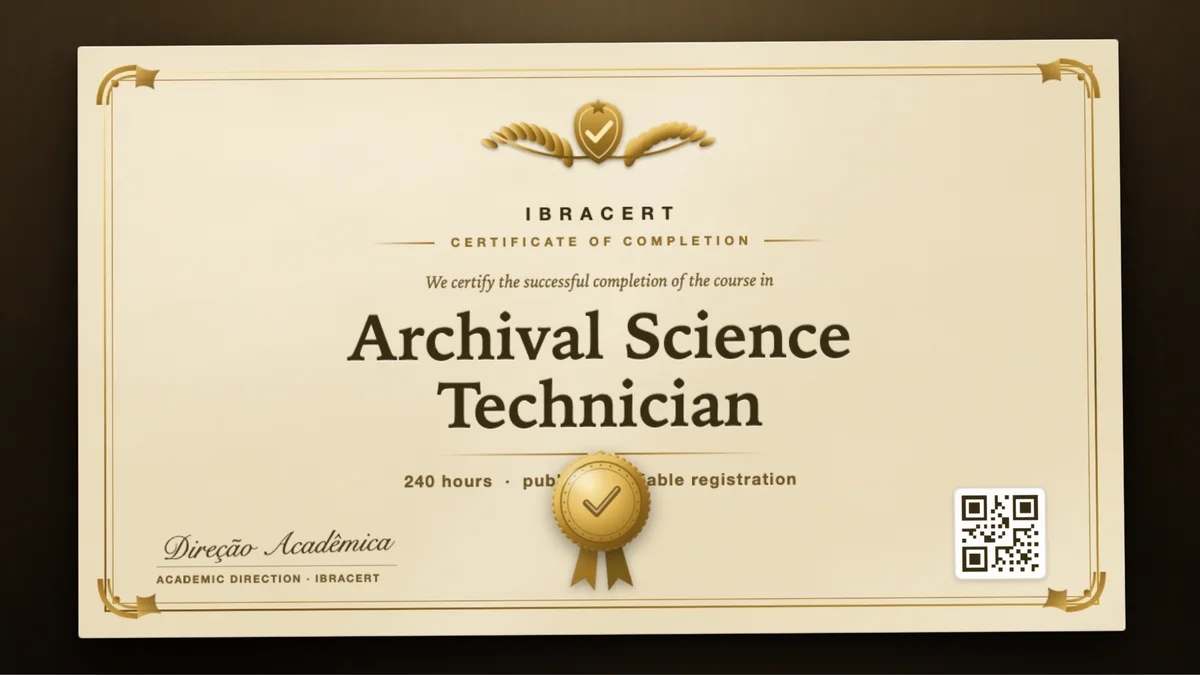 Cover of the Archival Science Technician course
