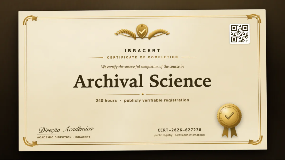 Cover of the Archival Science course