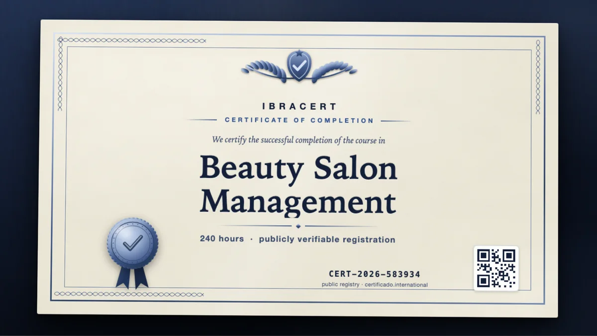 Cover of the Beauty Salon Management course