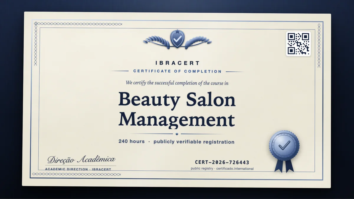Cover of the Beauty Salon Management course