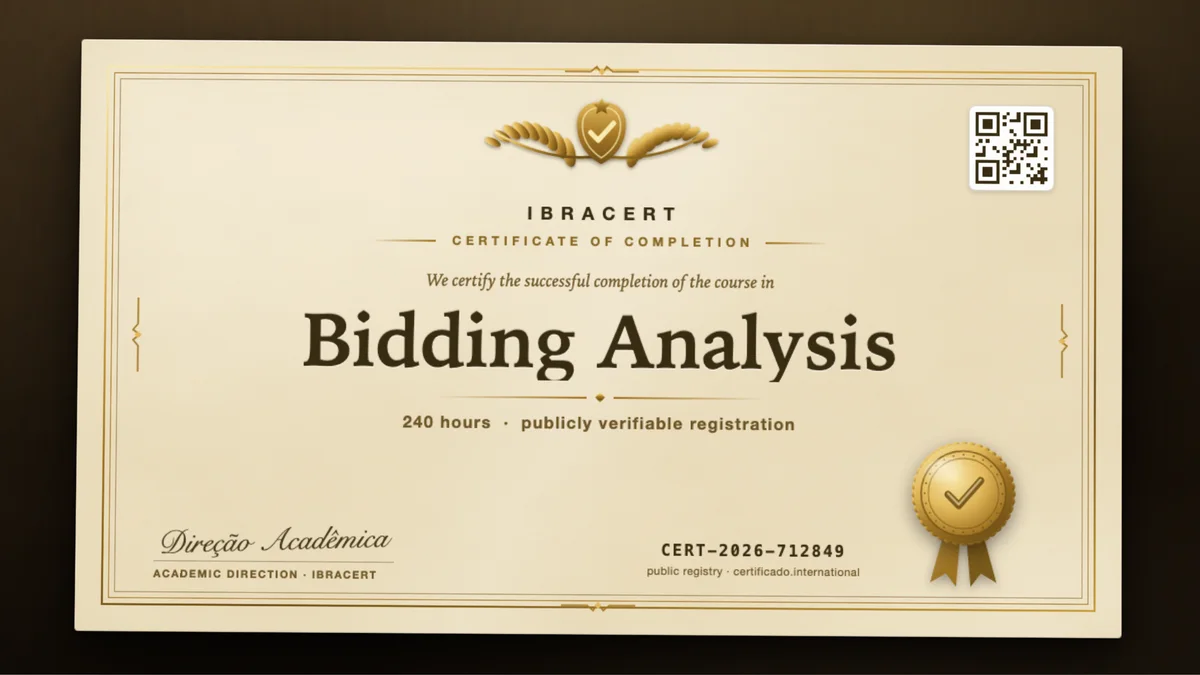 Cover of the Bidding Analysis course