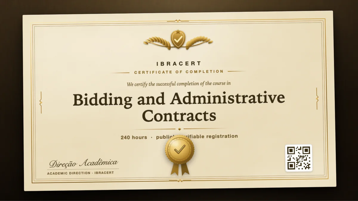 Cover of the Bidding and Administrative Contracts course