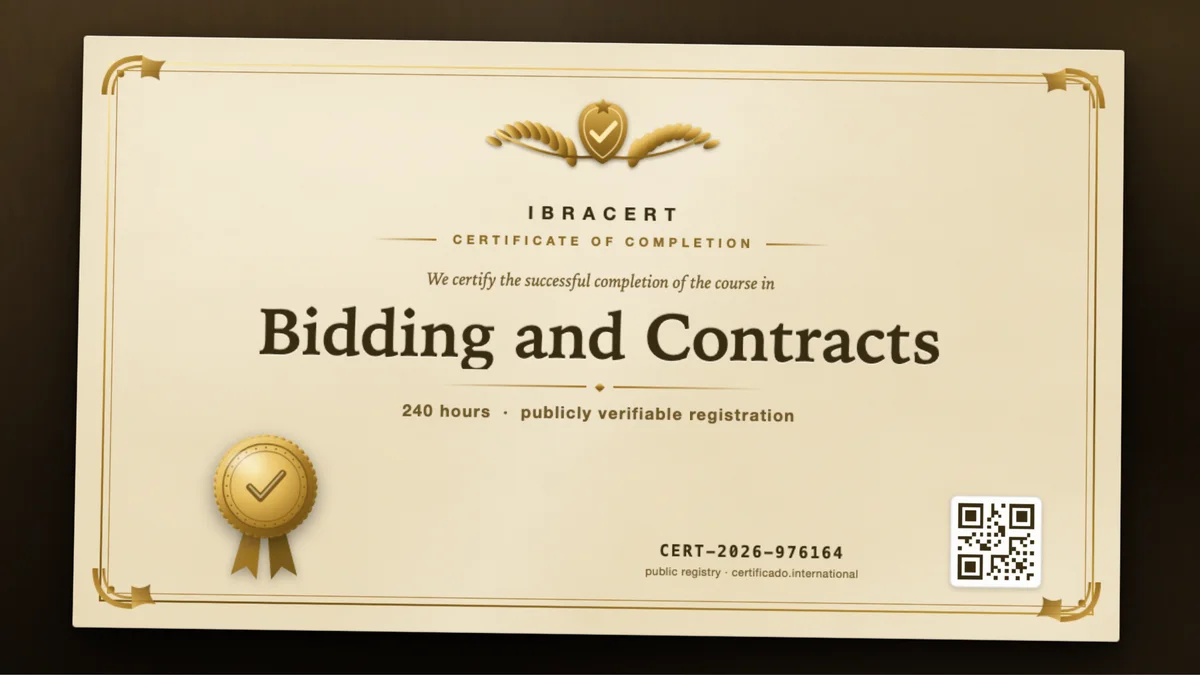 Cover of the Bidding and Contracts course