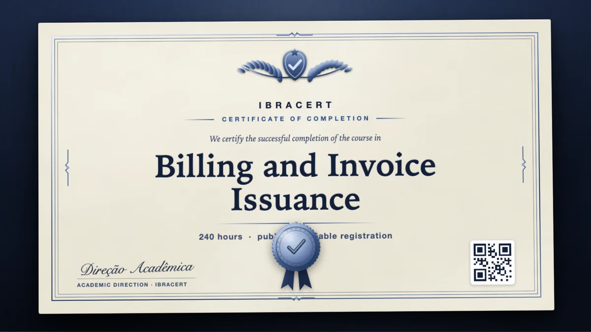 Cover of the Billing and Invoice Issuance course