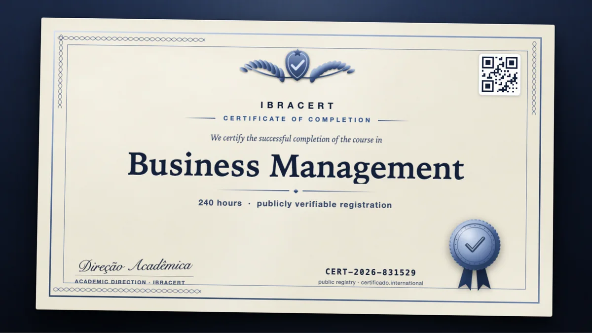 Cover of the Business Management course