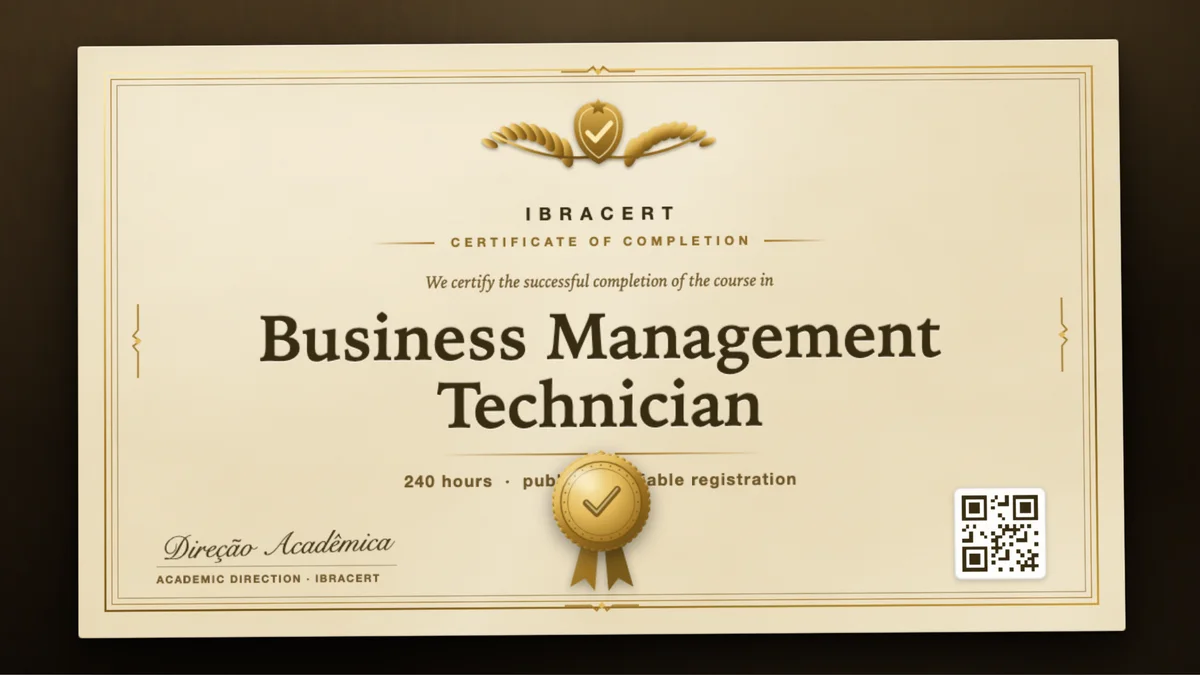 Cover of the Business Management Technician course