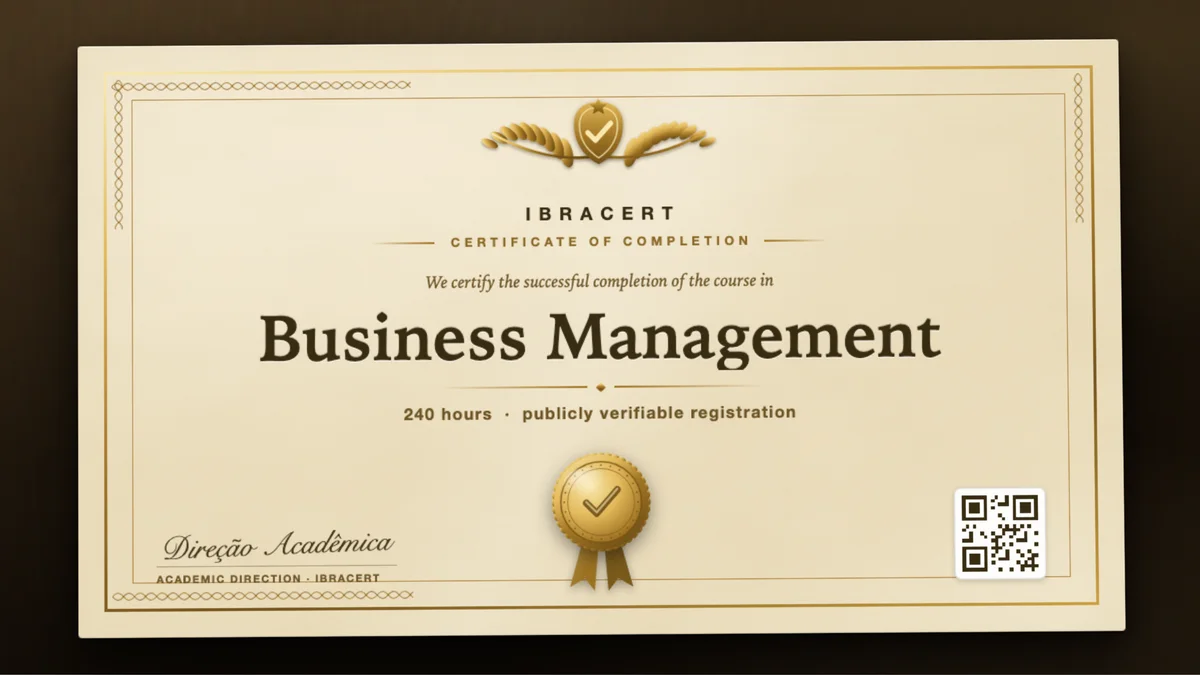 Cover of the Business Management course