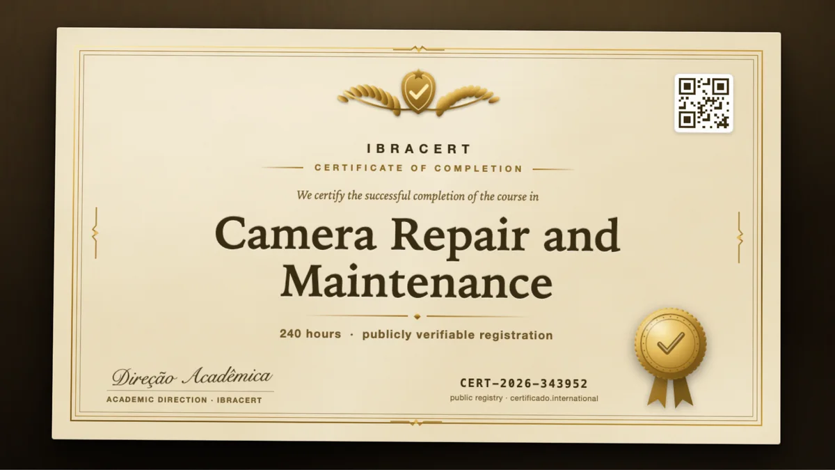 Cover of the Camera Repair and Maintenance course