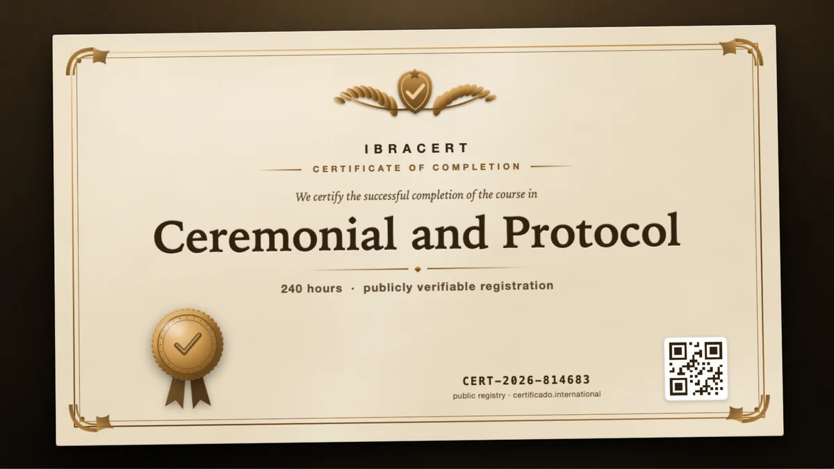 Cover of the Ceremonial and Protocol course