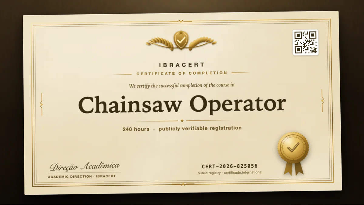Cover of the Chainsaw Operator course