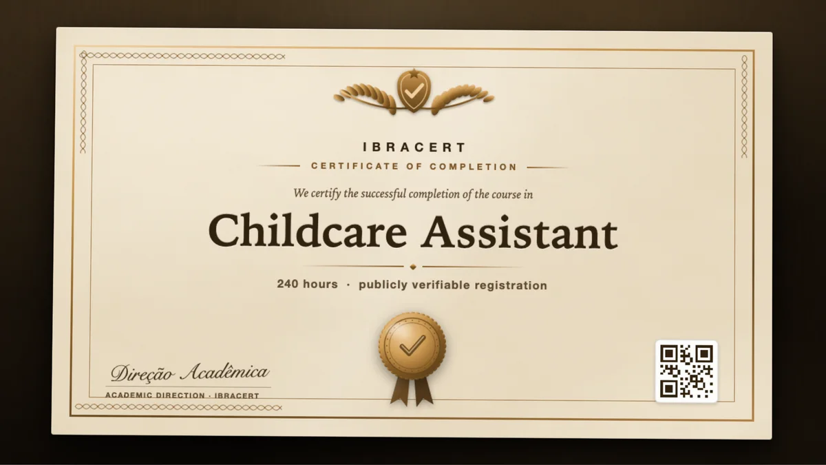 Cover of the Childcare Assistant course