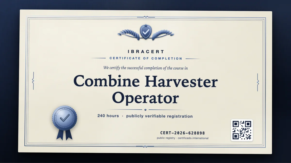 Cover of the Combine Harvester Operator course