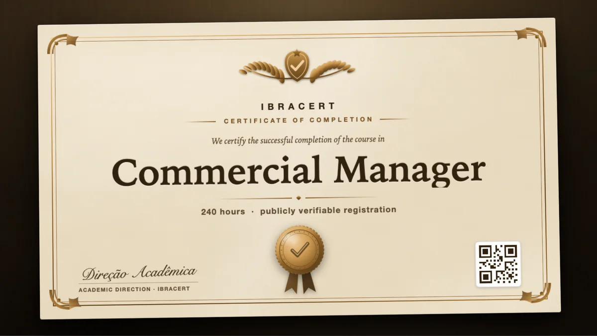 Cover of the Commercial Manager course