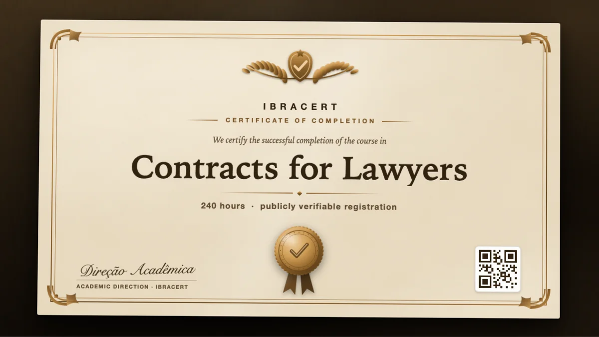 Cover of the Contracts for Lawyers course