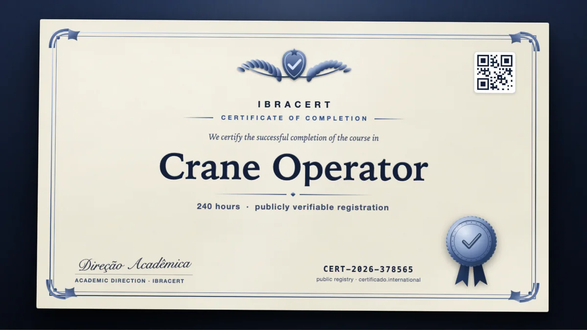 Cover of the Crane Operator course