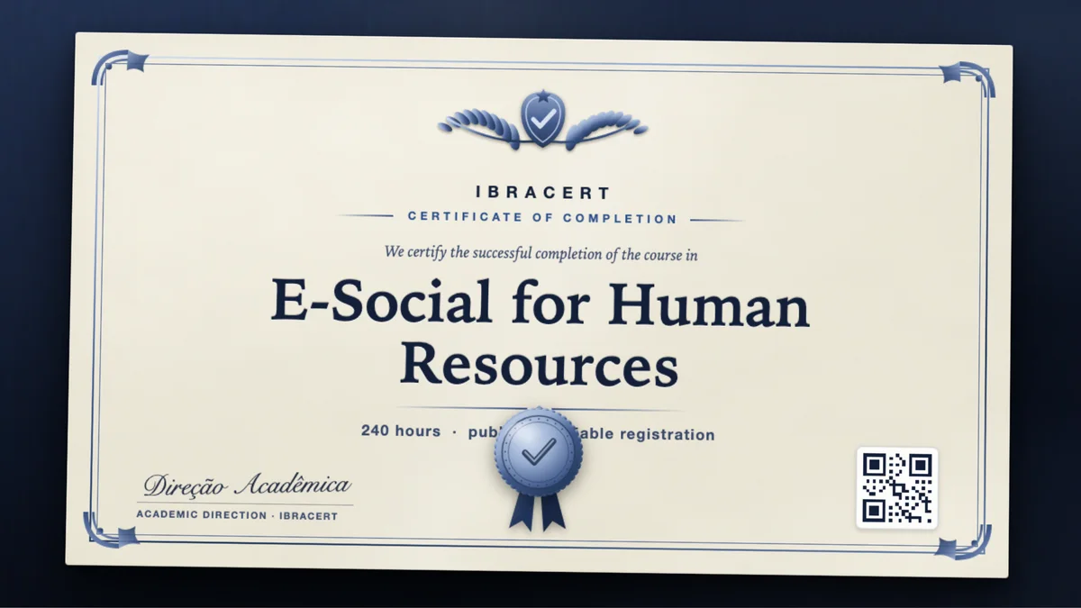 Cover of the E-Social for Human Resources course