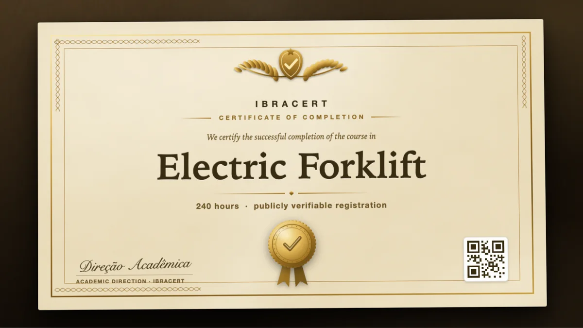 Cover of the Electric Forklift course