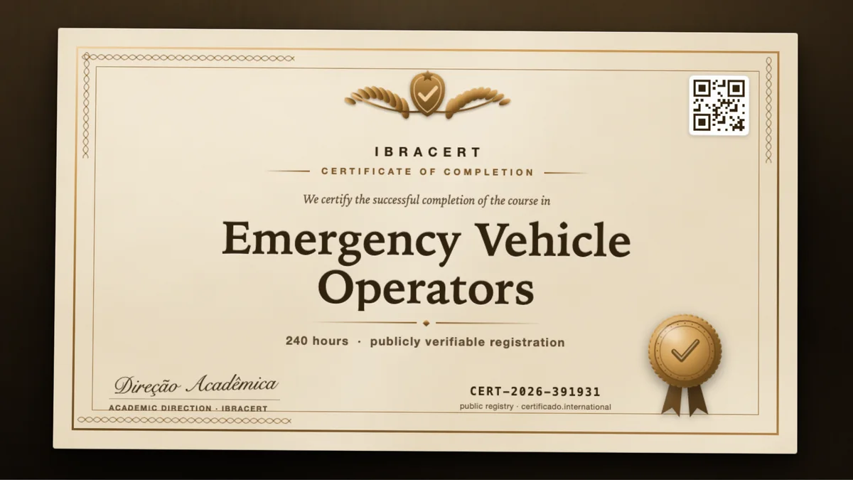 Cover of the Emergency Vehicle Operators course