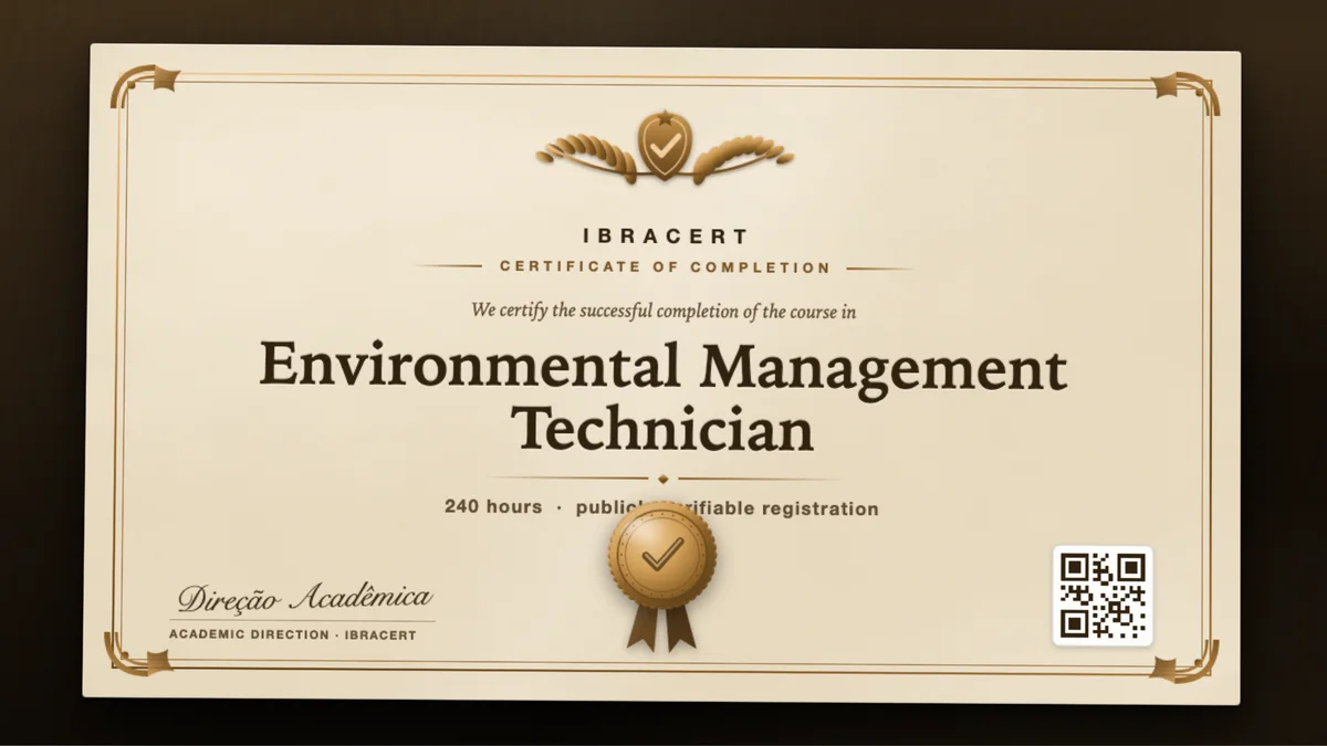 Cover of the Environmental Management Technician course