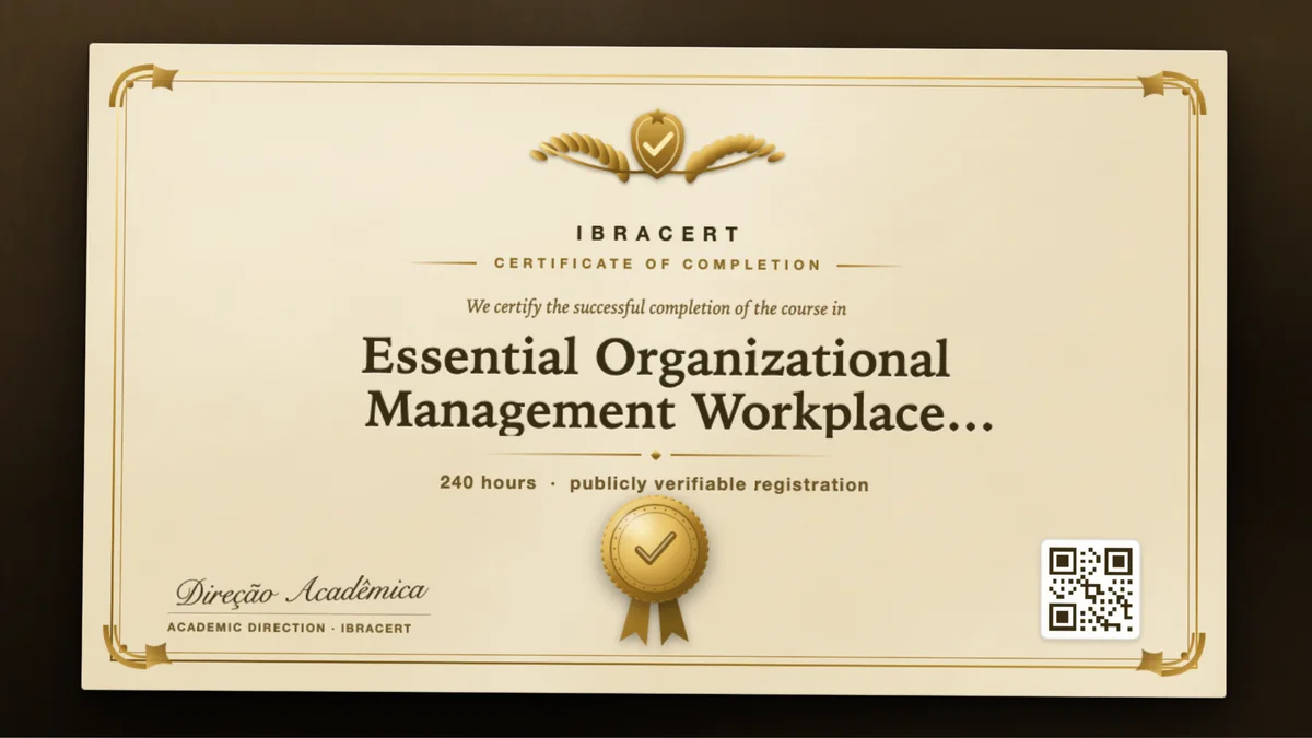 Cover of the Essential Organizational Management Workplace Environment course