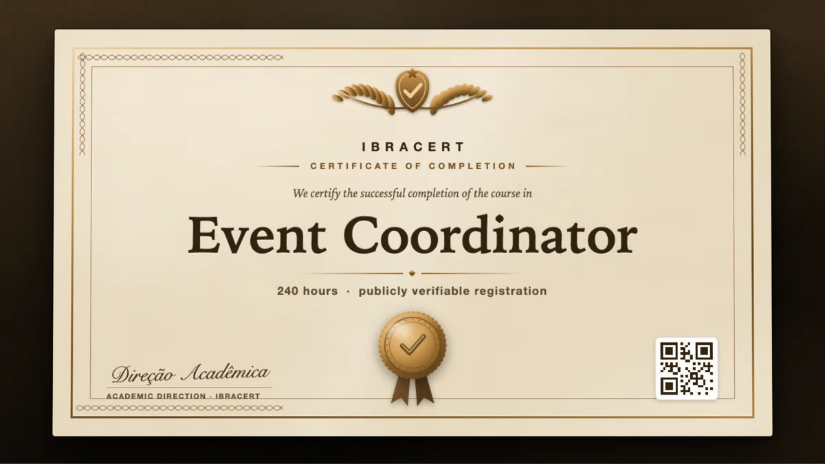 Cover of the Event Coordinator course