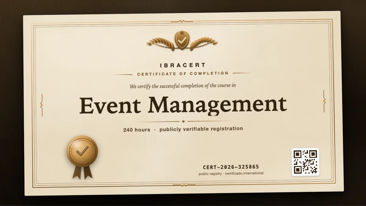 Cover of the Event Management course
