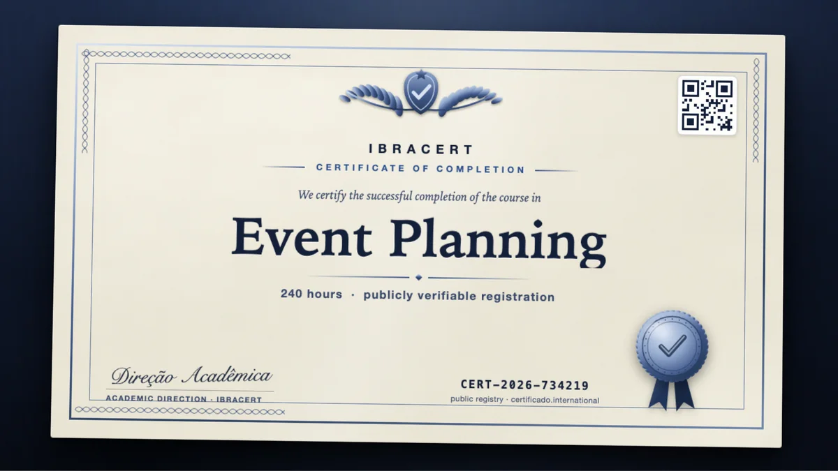 Cover of the Event Planning course