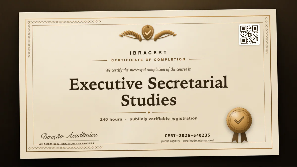 Cover of the Executive Secretarial Studies course