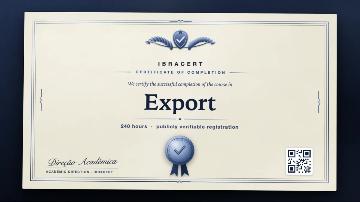 Cover of the Export course