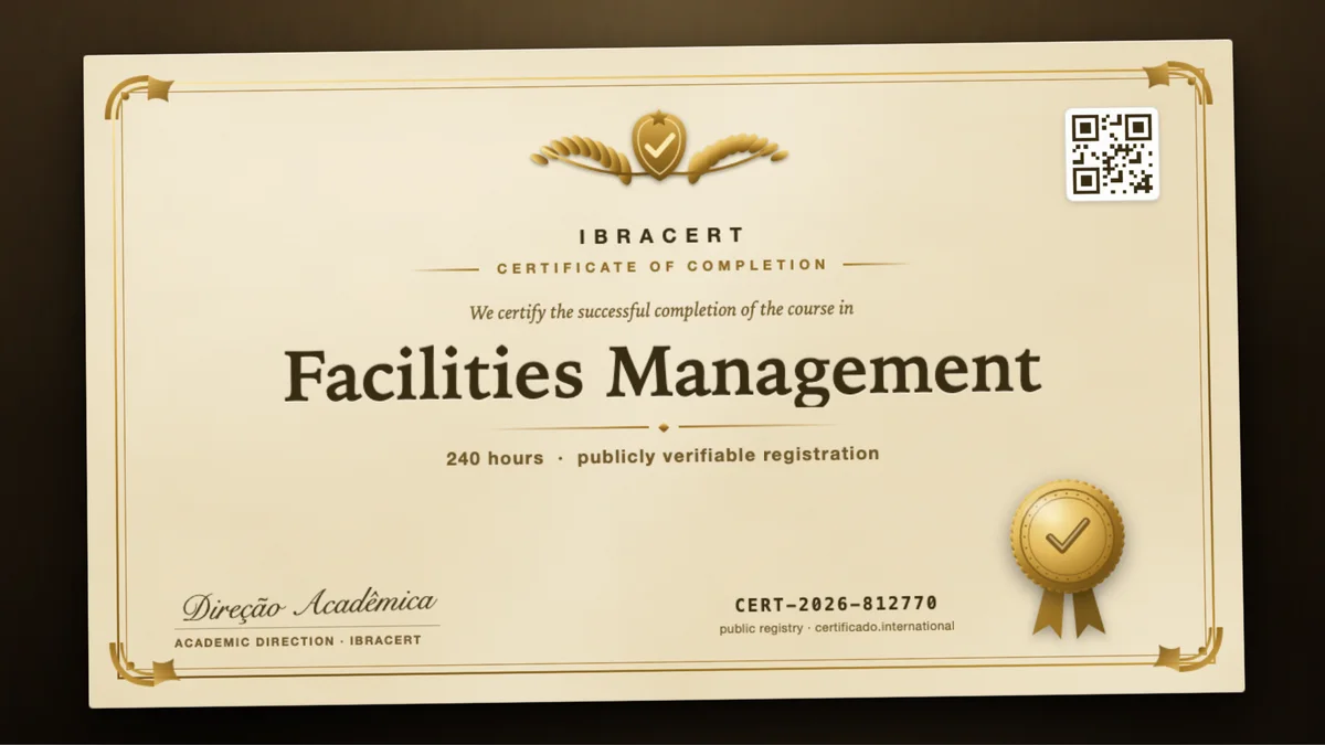 Cover of the Facilities Management course