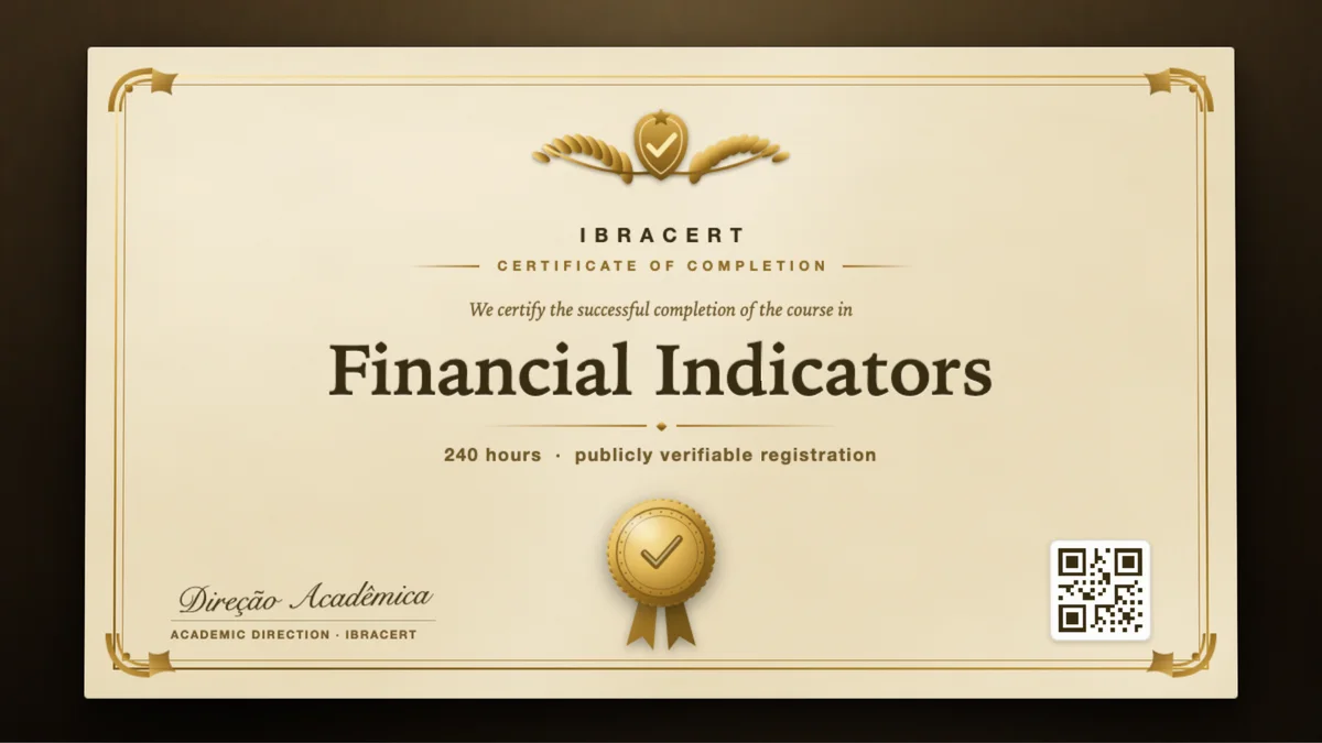 Cover of the Financial Indicators course