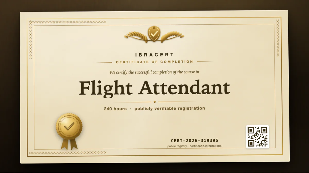 Cover of the Flight Attendant course